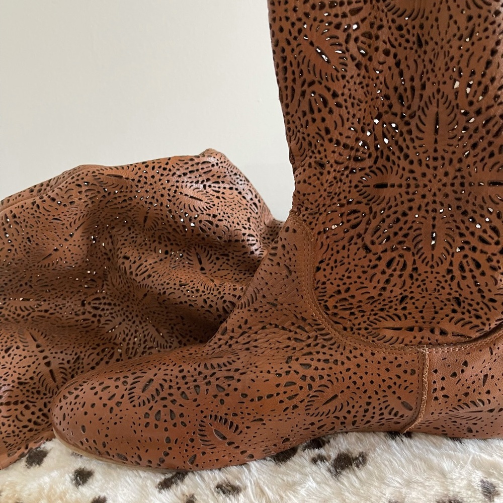 Sundance Leather wedge Boot